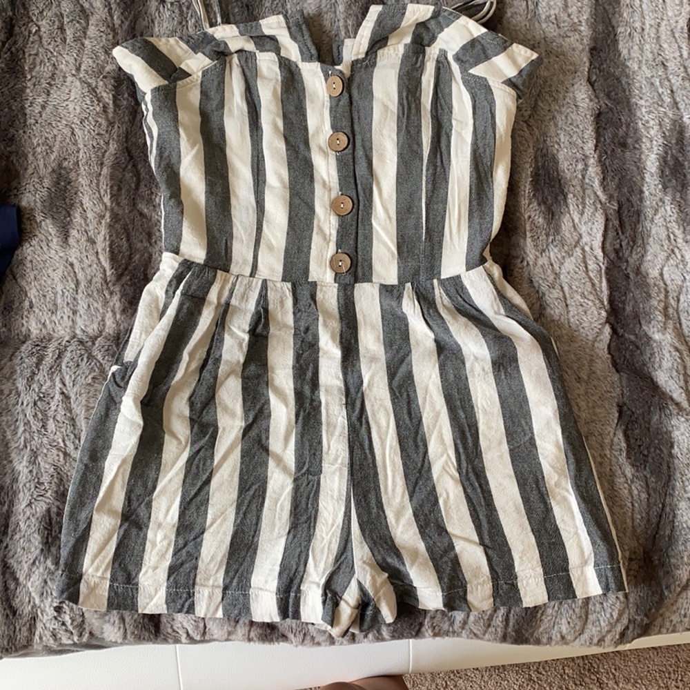 striped romper